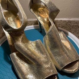 Michael - Michael KORS  Gold High Heels